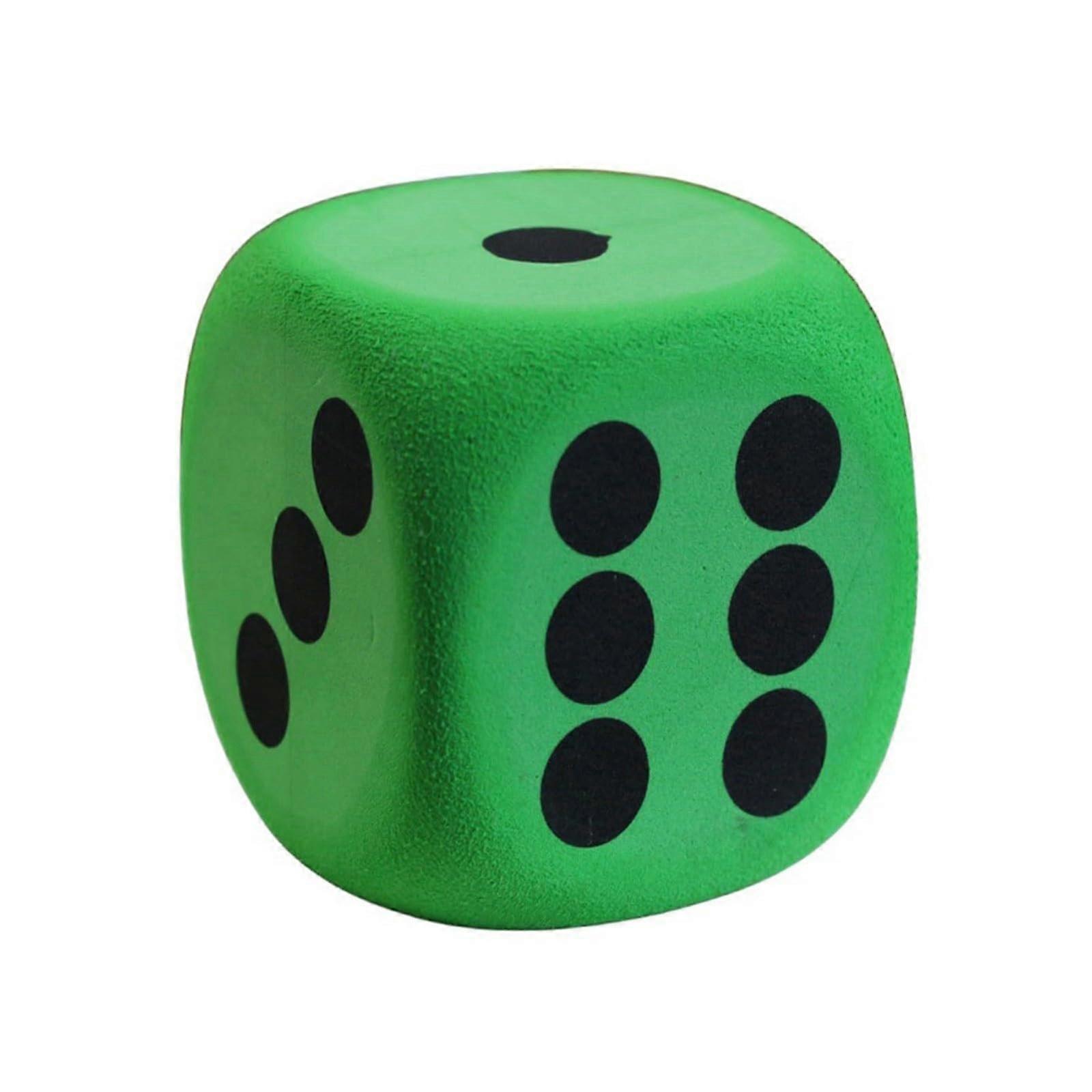 Large foam cubes, colorful 8 cm cubes for building, math, stress relief, green