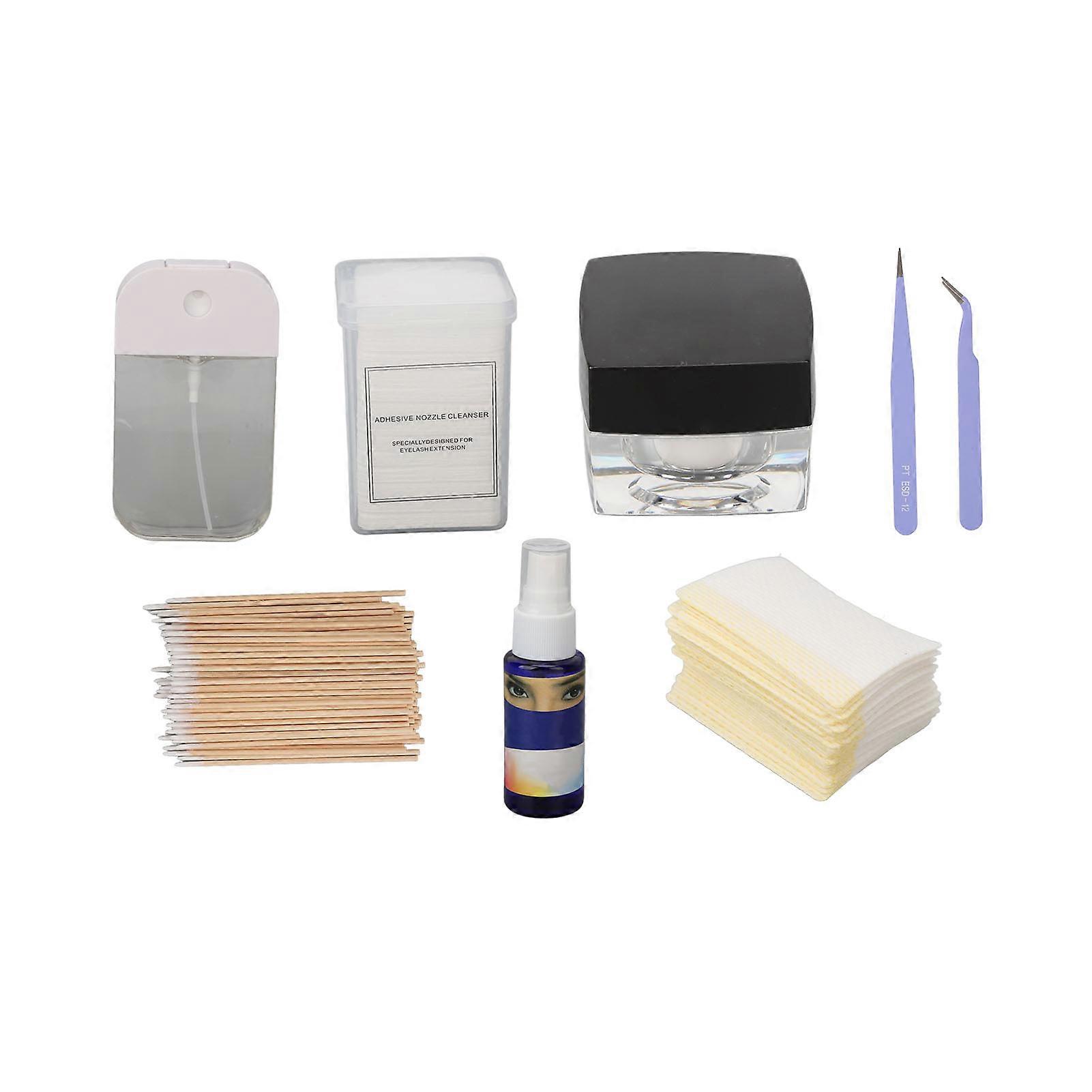 Eyelash Extensions Cleaning Kit Lash Cleanser Mascara Remover Lash Shampoo for Removing False Eyelashes