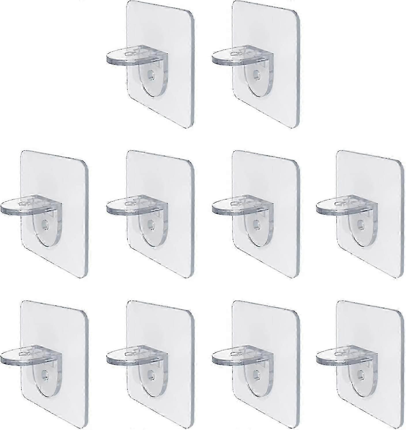 12 Pcs Acrylic Shelf Support Pegs for Cabinets - Punch-Free Shelf Bracket Pins & Furniture Layer Supports for Easy Installation