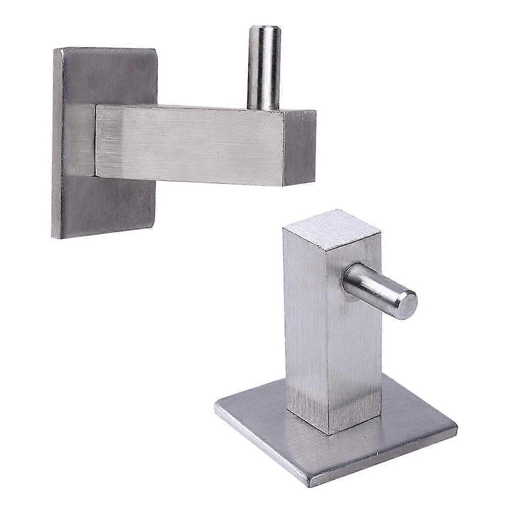 Bathroom Coat Hook Rust Free Square Shape Stainless Steel 3Pcs