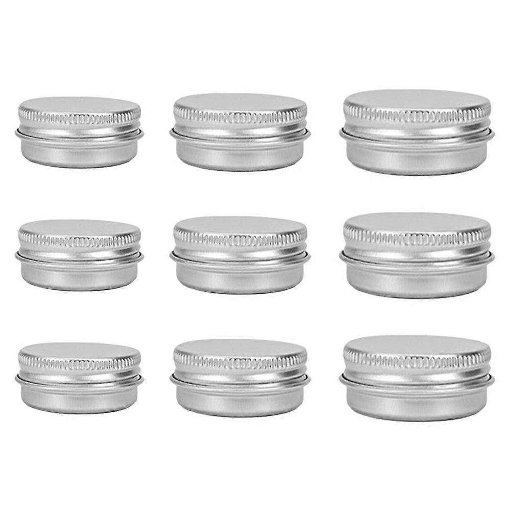 Storage Jars With Lid Aluminum Box With Lid Round For Women Handicraft Enthusiasts 9Pcs