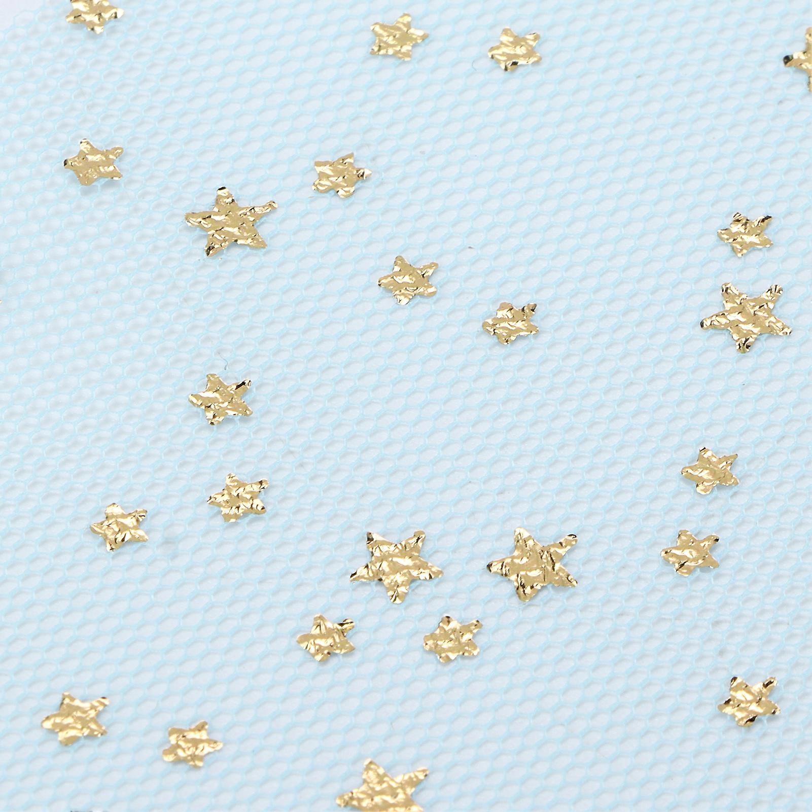 2Pcs Glitter Tulle Rolls Shiny Appearance Easy Use Sufficient Quantity Four Colors Netting Fabric Tulle for DIY DecorSky Blue