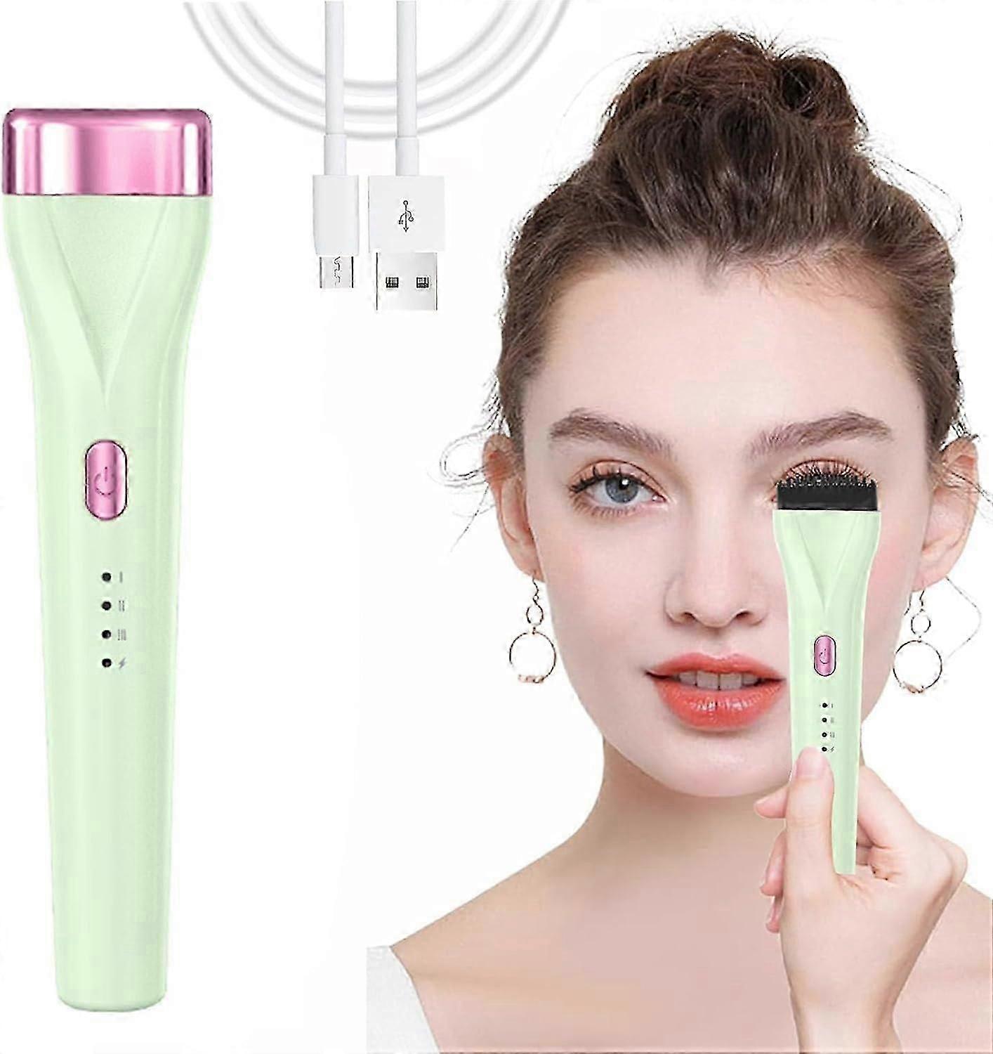 Recourbe-cils chauffant, recourbe-cils électrique, recourbe-cils rechargeable par USB avec 3 réglages de température, chaleur rapide de 10 s et longue durée