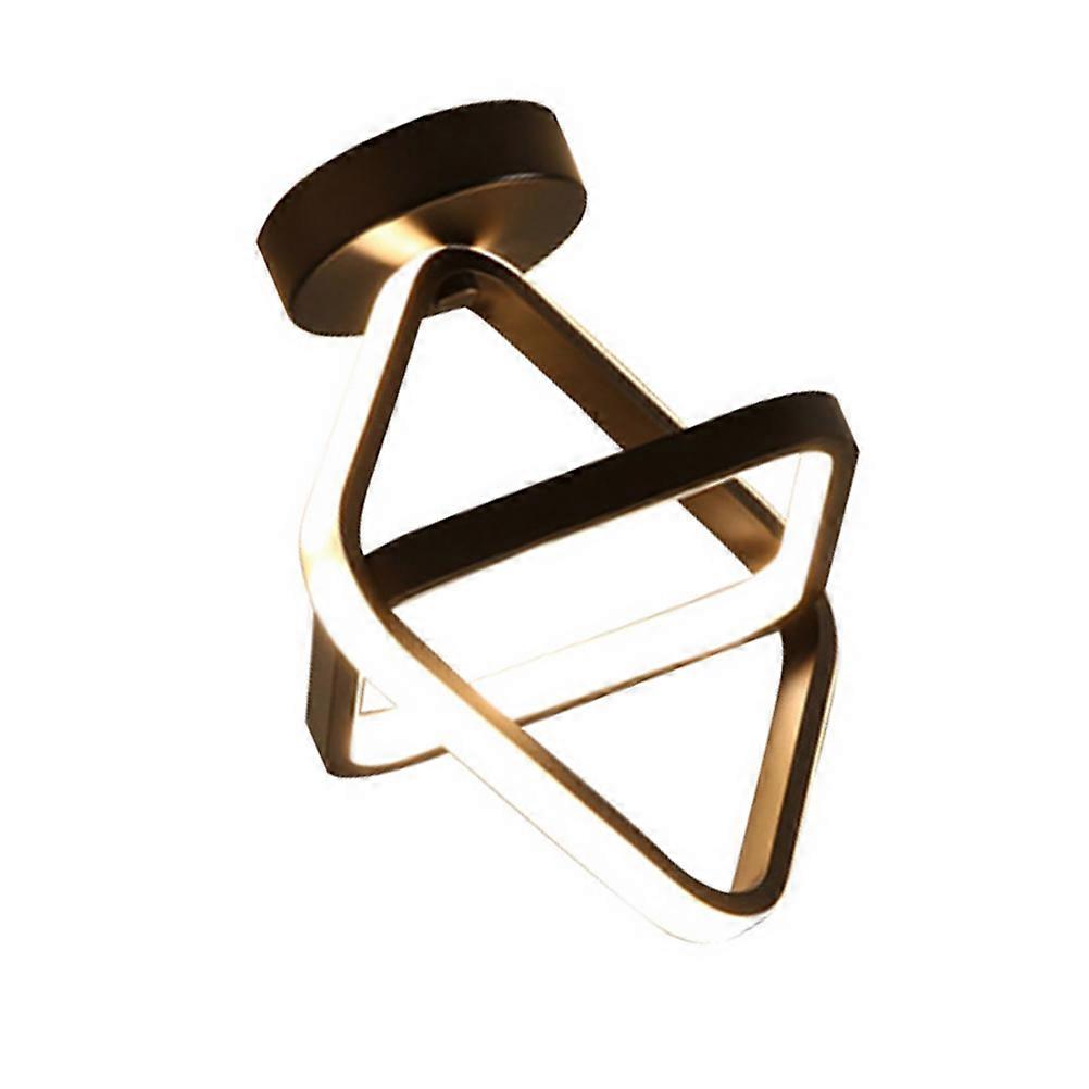 Nordic Style Bedroom Ceiling Light Black Iron and Acrylic Smooth Surface Comfortable Light 1PC