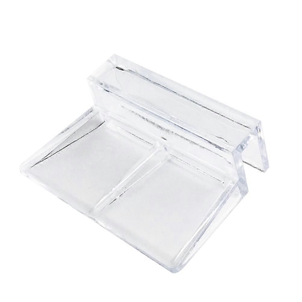Durable Acrylic Clips for Fish Tank Glass Cover Holders Transparent Easy to Use 8mm