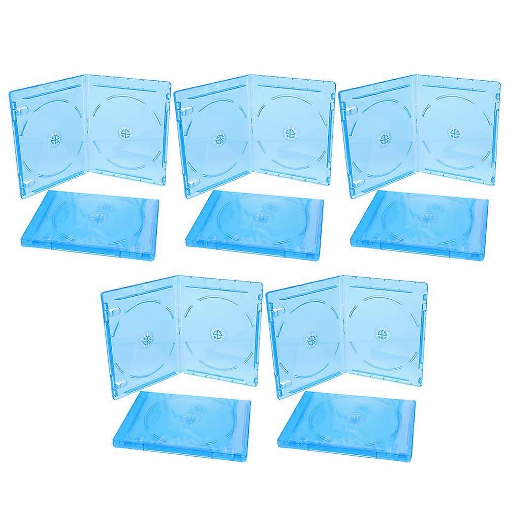 Translucent Dvd Packing Boxes Multi-use Disc Wrapping Cases Small Translucent Cd Wrapping Case For Home Use Transportation 17.00X13.50X1.00CM 10Pcs