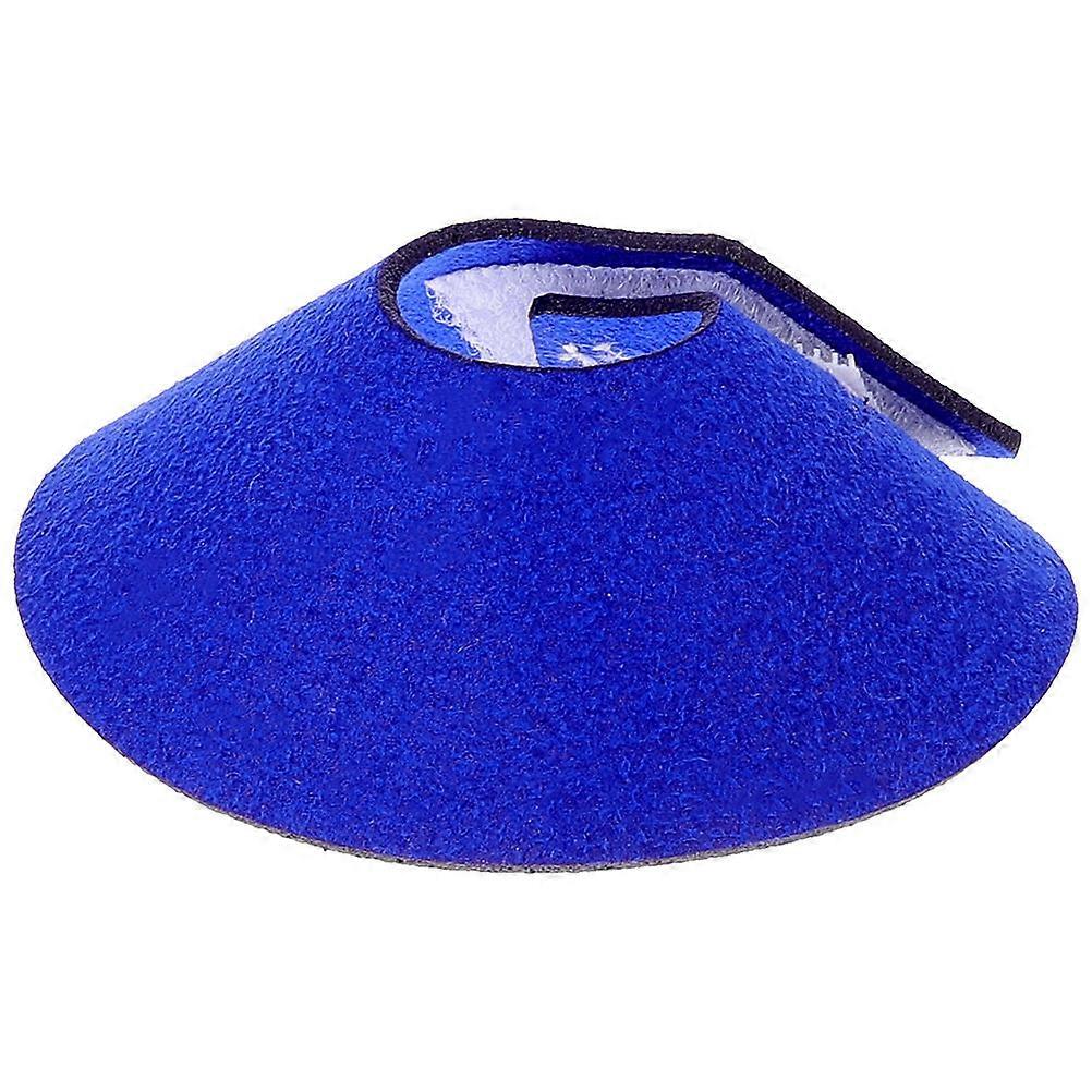Blue Parrot Collar for Antibiting Birds with Microfiber Material Stylish and Chic Design Suitable for Pet Use