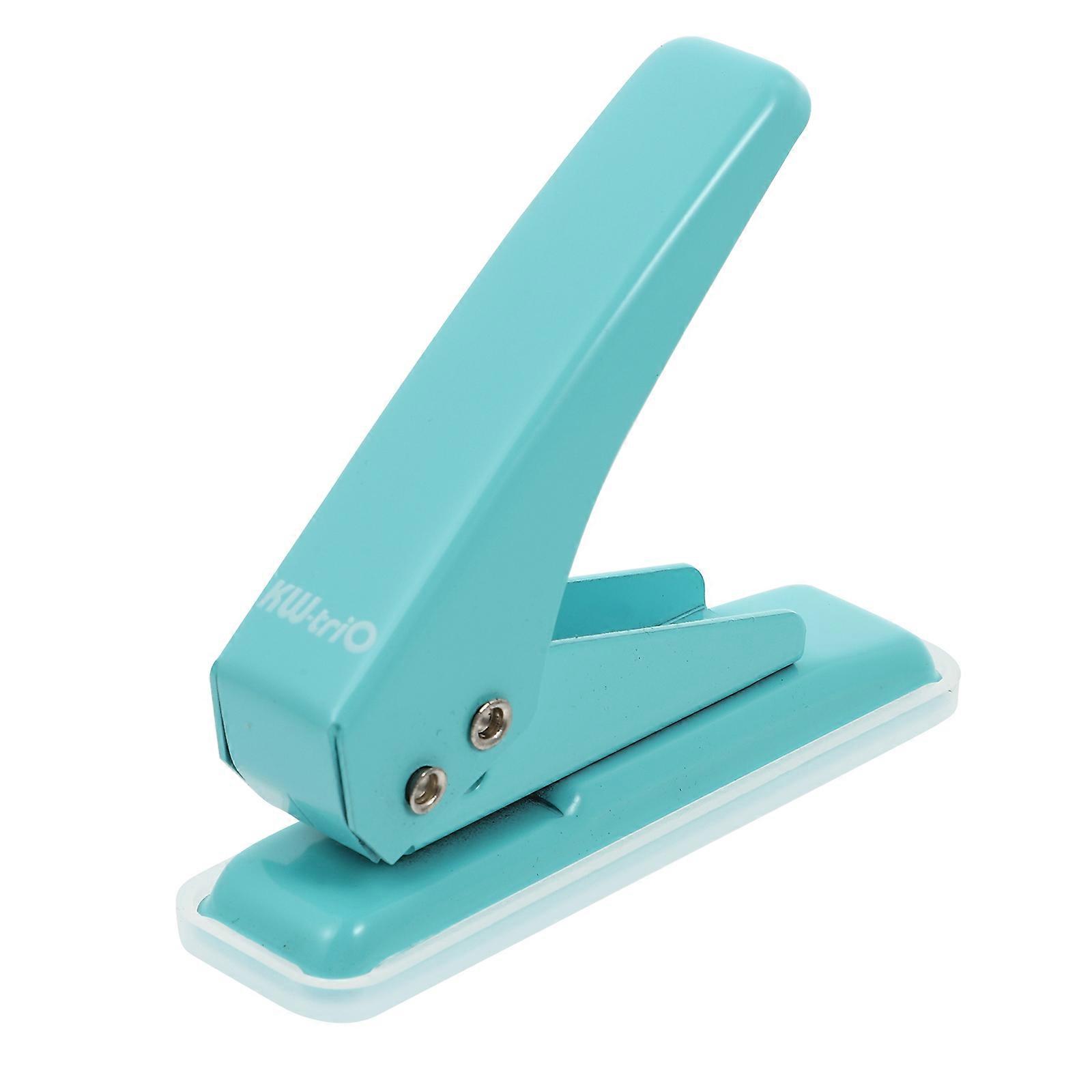 Ergonomic Single Hole Puncher for Crafts, Home, School, Office, and Travel – Comfortable Round Design for Easy Paper Punching
