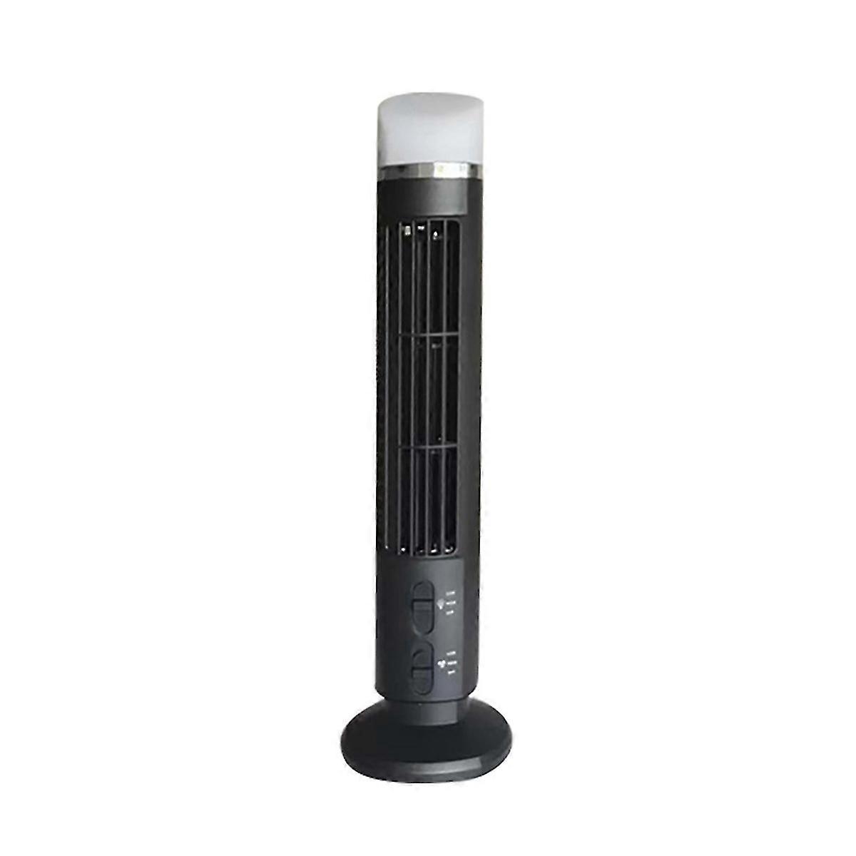 Air Cooler Fan,Streamlined Tower Fan with LED,, USB Interface Black hwy