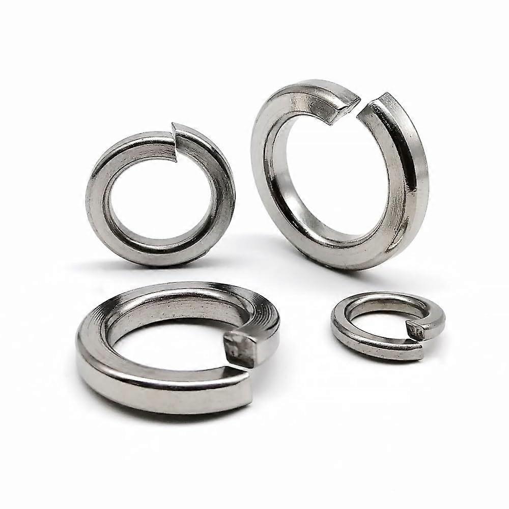 Stainless steel 304 spring split lock washer, elastic seal M1.6M24 (100pcs M2.5)
