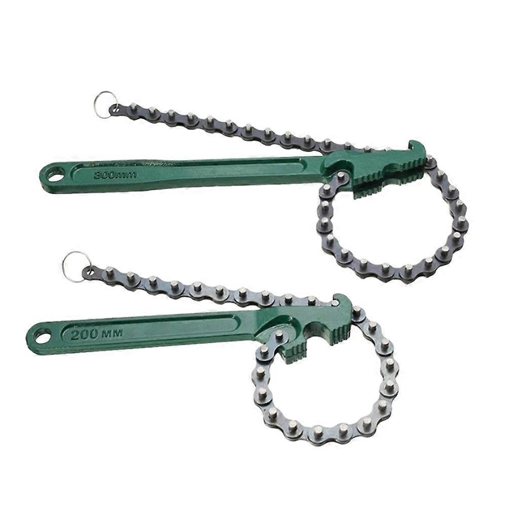 Removal Chain Wrench Adjustable Disassemble Auto Repair Tools 2Pcs