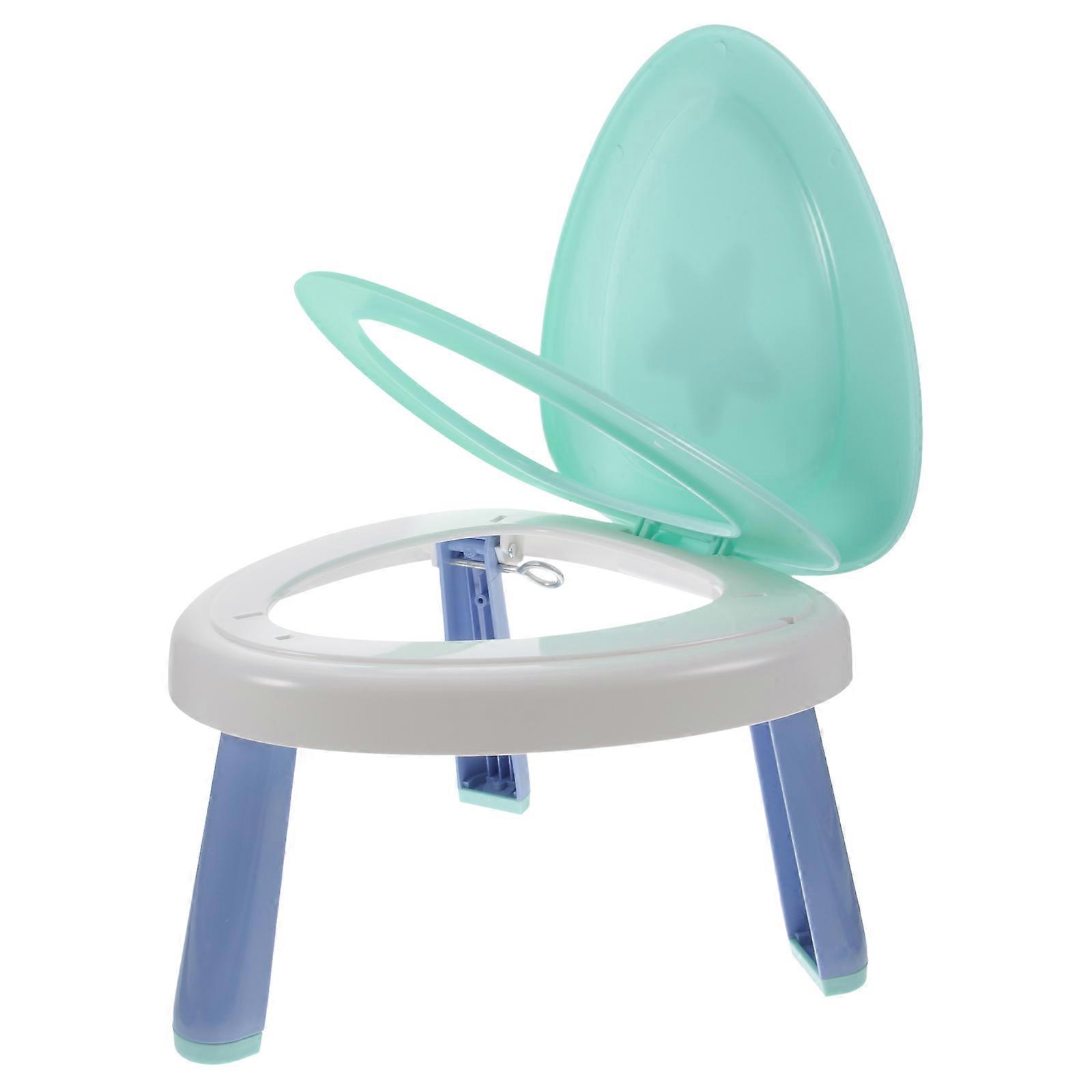 Folding Potty Chair, Portable Travel Friendly Toilet Seat with Non Slip Design for Home and Outdoor Use, Compact Foldable Storage for Car Trips