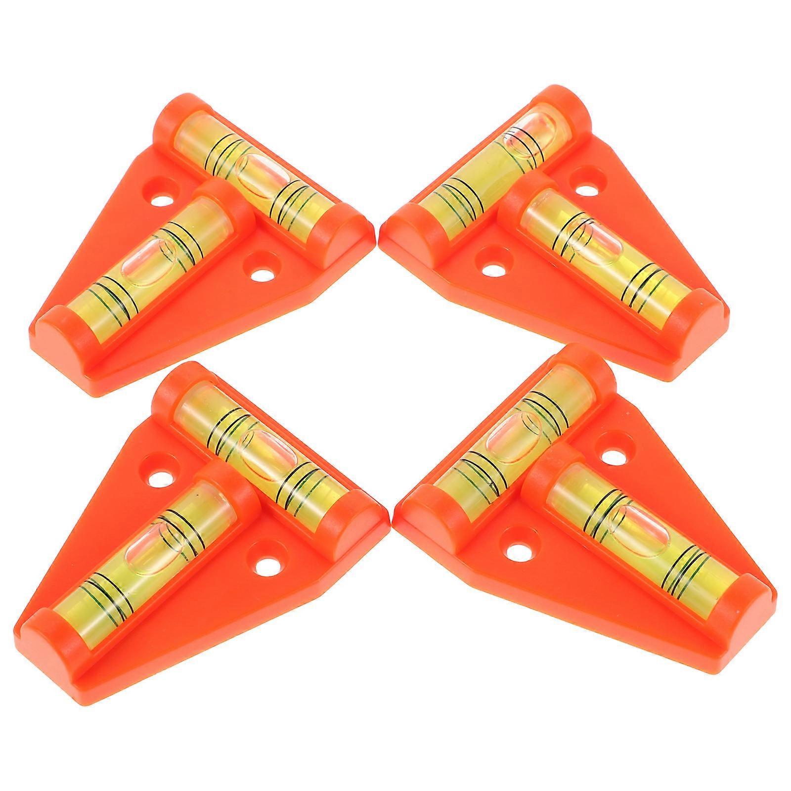 4pcs High Precision Bubble Level Tool for RV Furniture Camera Equipment Durable Easy to Use Level