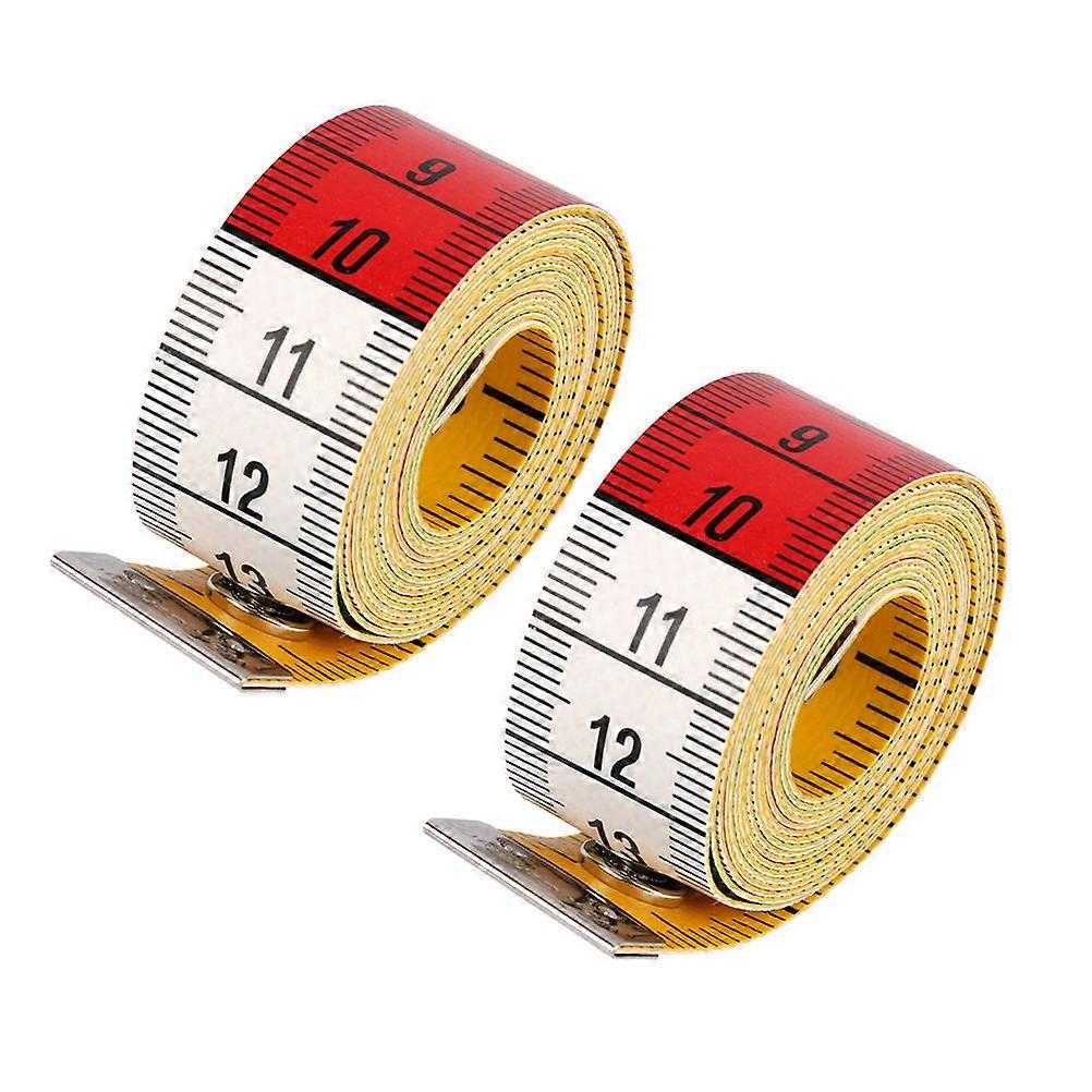 Portable Tape Measure Tool High Precision Durable and Safe for Measure Use in Both Inches Centimeters 2pcs