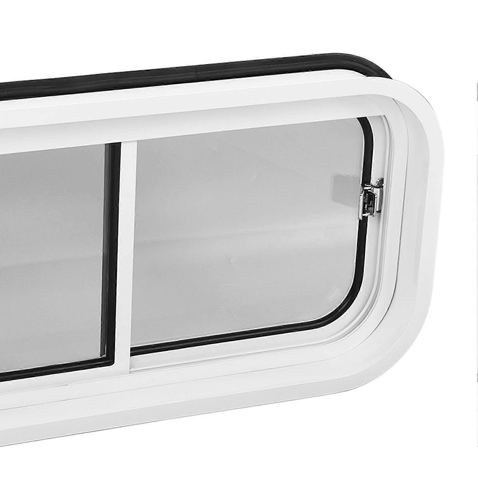 RV Sliding Windows L700 W350mm Opening Waterproof Heavy Aluminium Alloy Frame for Boat Yacht Camper