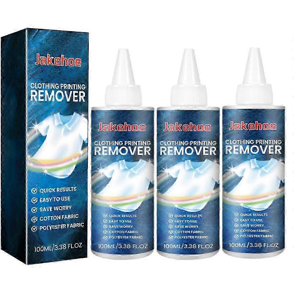 Dissolvant d’impression de vêtements Tissu Print Remover, dissolvant de motif, dissolvant de nettoyage de lettre