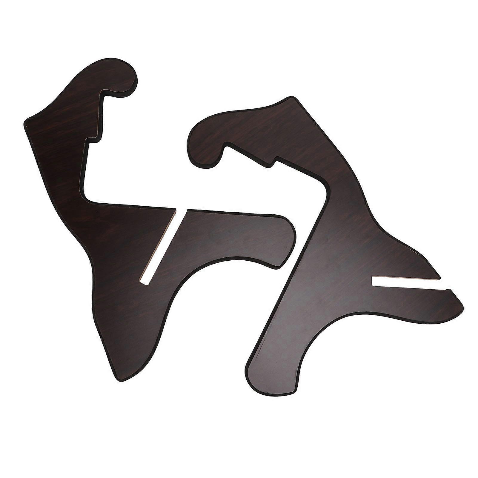 Guitar Stand Wooden Removable Assembly Bracket X Frame Style Portable String Instrument HolderBlack