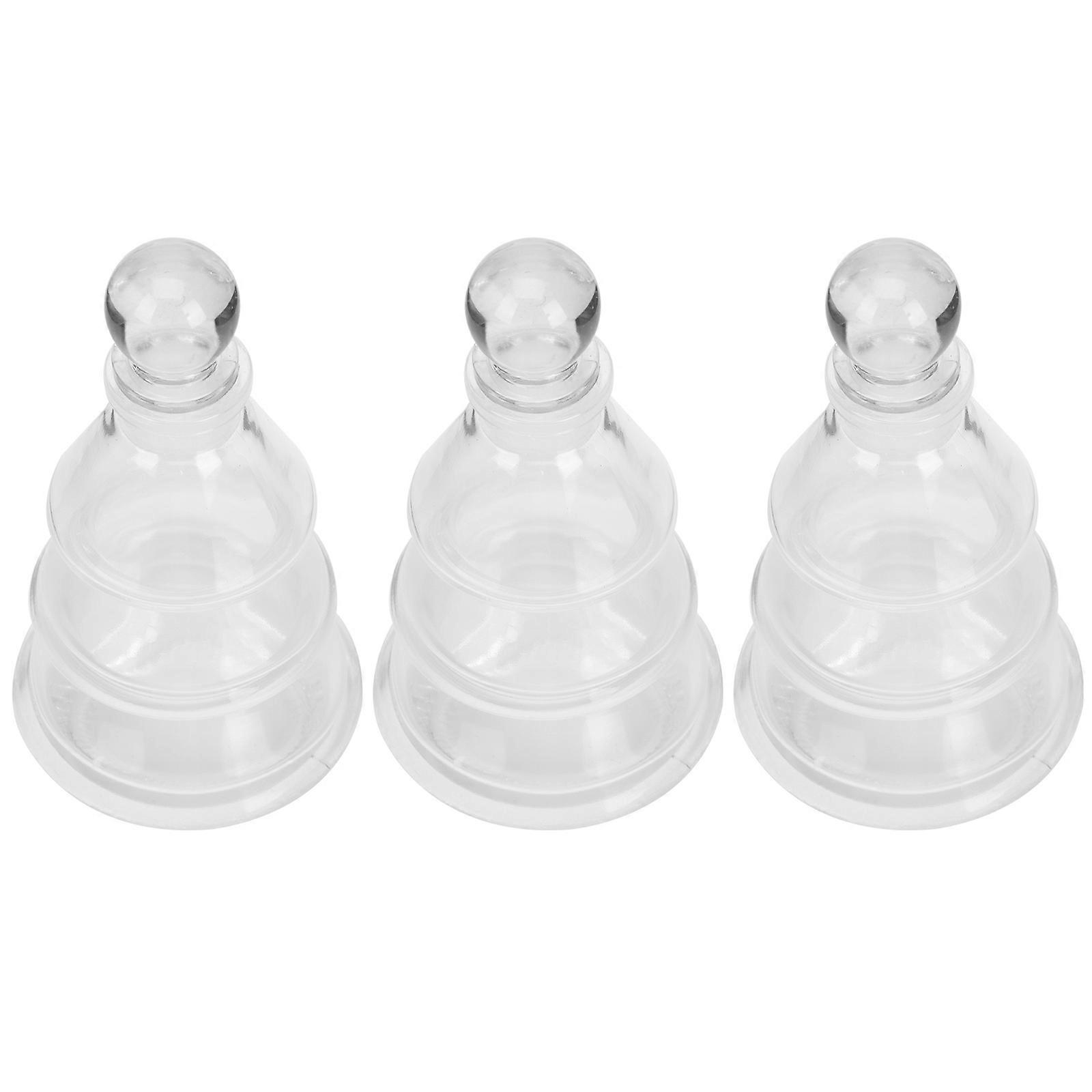 Diffuser Empty Bottle 3Pcs Portable Aroma Bottles Ideal For Office Use And Housewarming Gifts 13X7.5Cm Simple Design