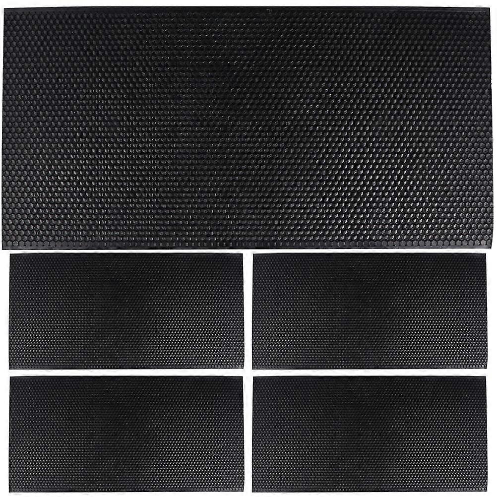 Beehive Base Sheets Beehive Cell Frames Accessory For Beekeeping Operations Black 42.50X21.40X0.50CM Hive Construction 5Pcs