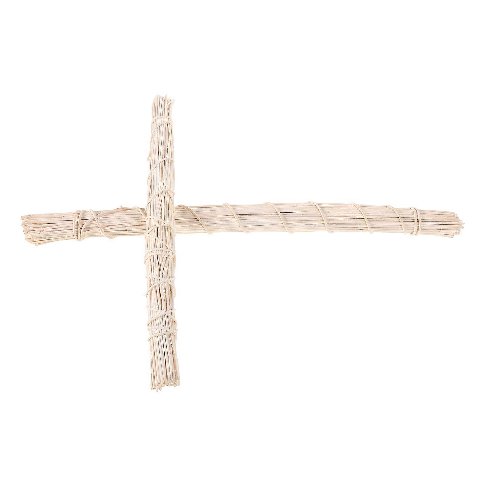 Rattan Wreath Cross Shaped Diy Easter Decorations Plain Wreath For Easter Outdoor Settings Parties 45.00X35.00X4.00CM 2Pcs