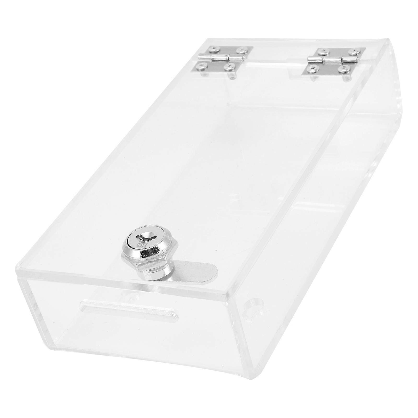 Transparent Lock Box with Cable Outlet for Smartphones – Wear Resistant Phone Locker for Home and Office Use to Enhance Focus and Productivity