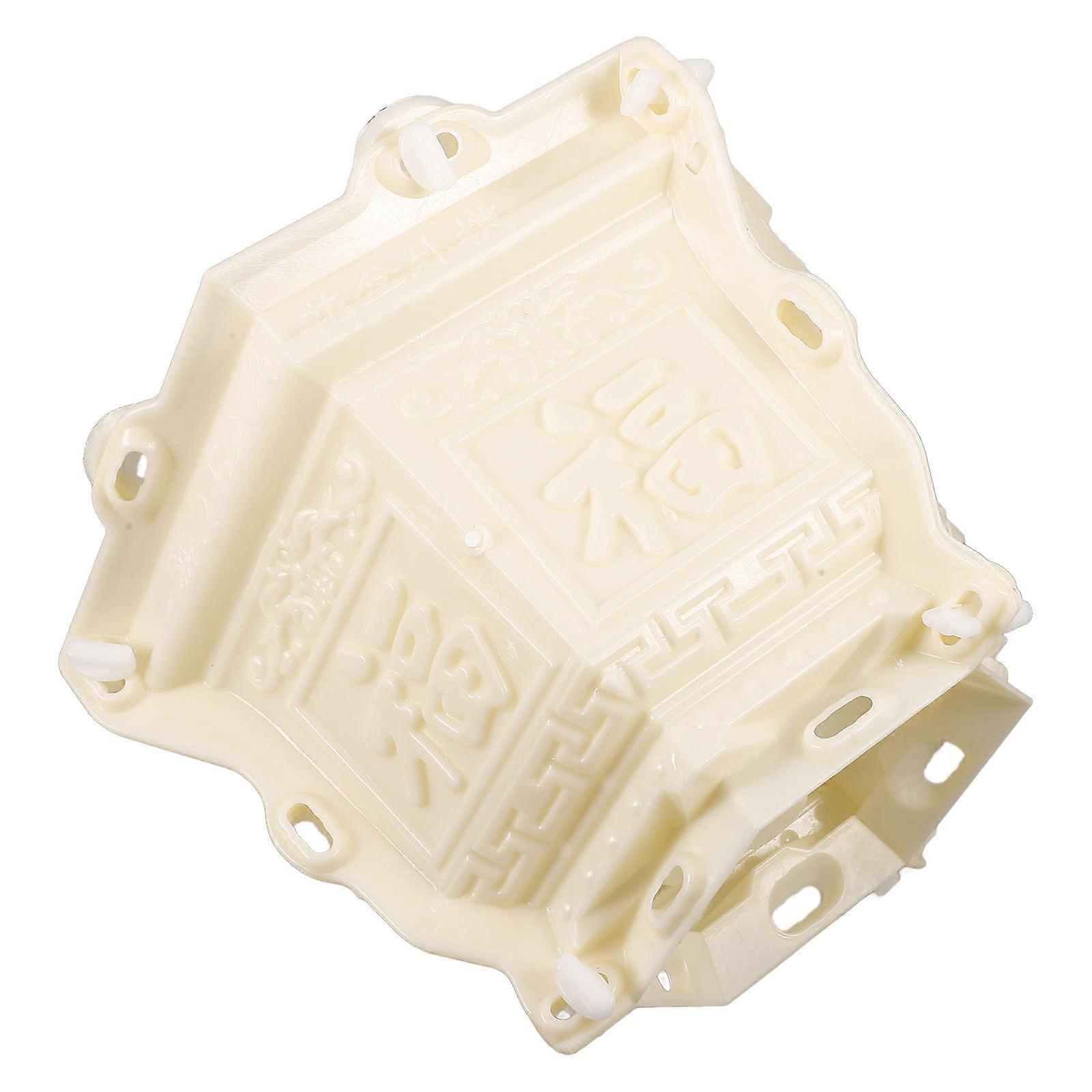 Bonsai Pot Casting Mold DIY Design For Indoor Decoration Light Yellow Plastic Material Easy Cleaning 1Pcs