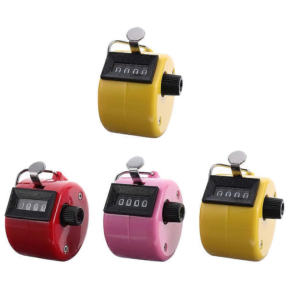Tally Counter 4 Pcs Handheld Digital Counters Simple Style For Everyday Use Random Color Capability