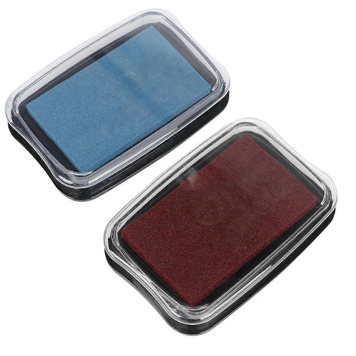 Ink Pad For Hand Prints Graffiti On Paper Wood Fabric Water Based Ink 2Set