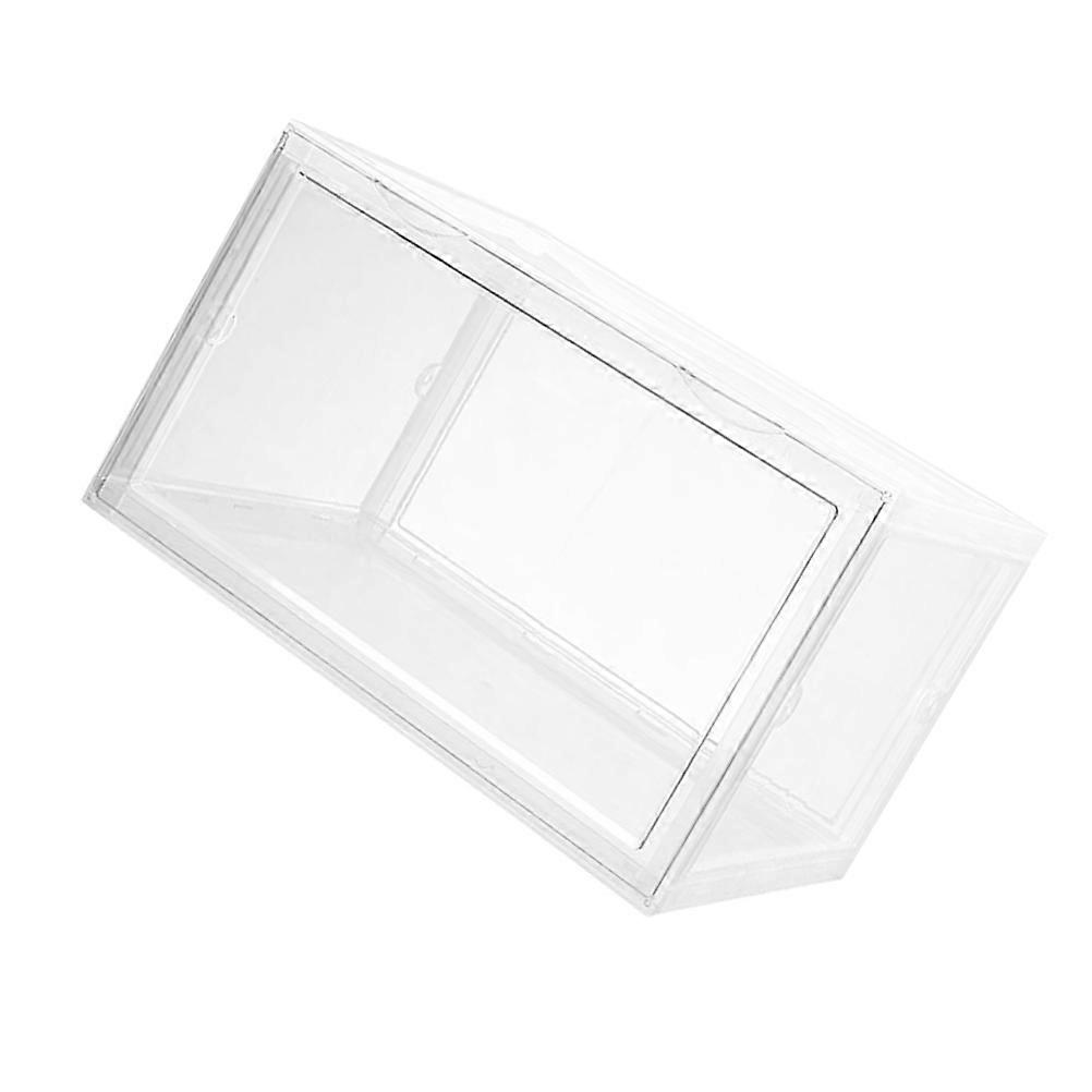 Shoes Box Transparent Shoes Storage Box Portable Sturdy Shoes Container for Home Store Use Buckle