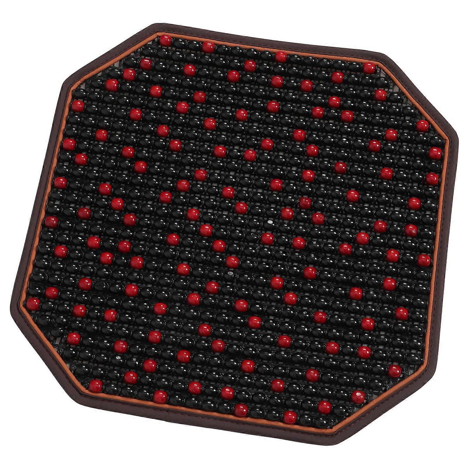 Natural Wood Bead Car Seat Cover Cushion Breathable, Ventilated, Cooling Mat for Car, Office, Home Use Durable and Comfortable Design