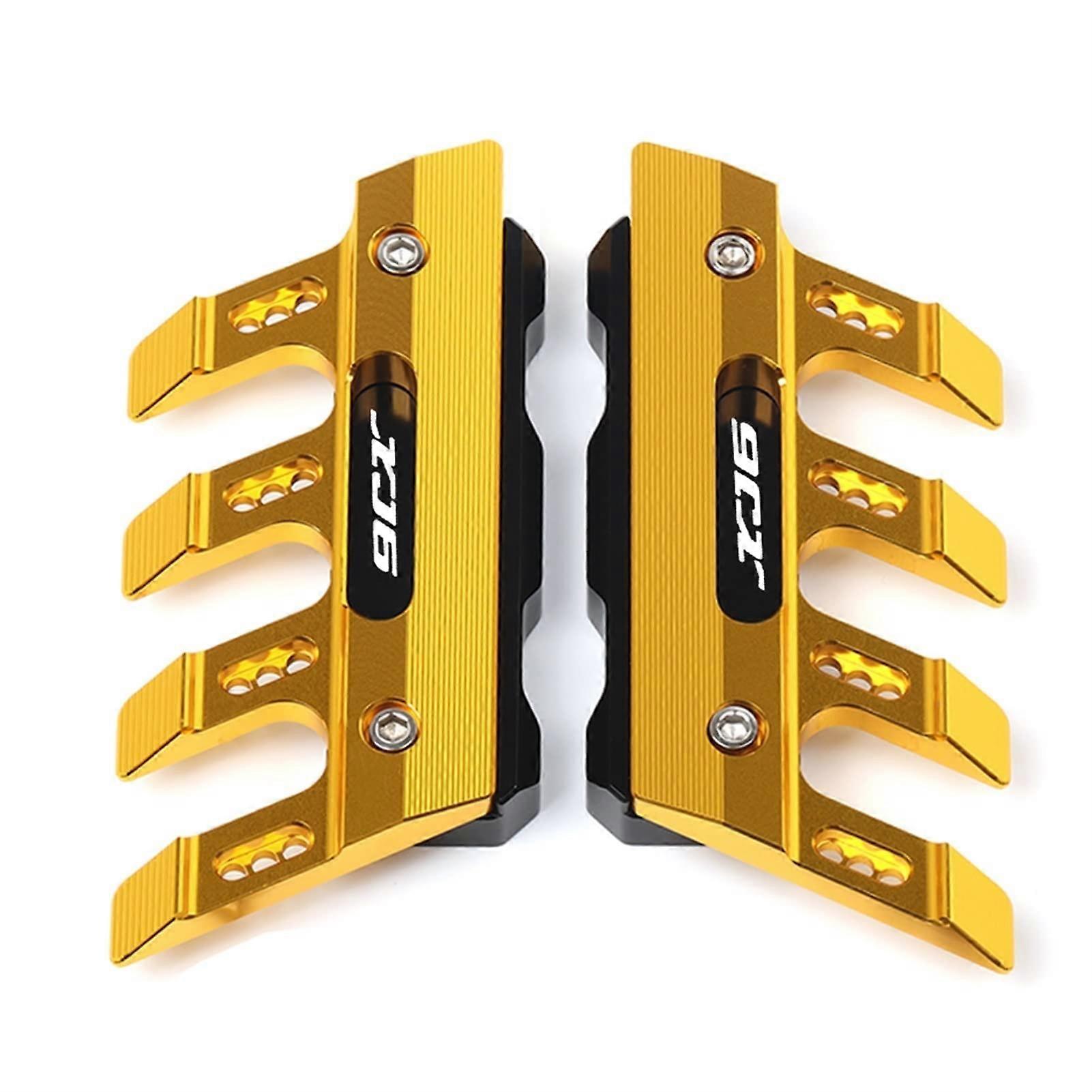 for Yamaha XJ6 Motorcycle Front Fender Fork Guard Protection Block Fender AntiDrop Slider Accessories (Color: Gold)