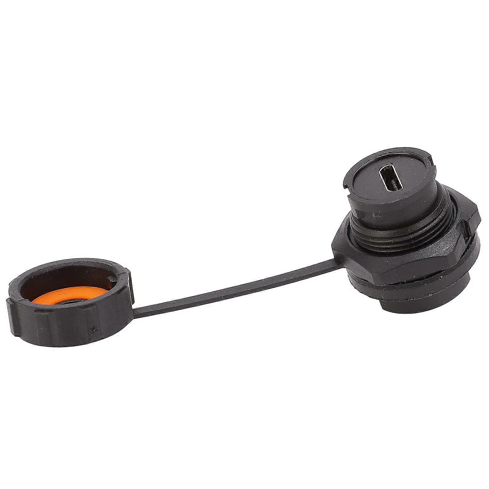 Waterproof USB Port,  Strength and Wear Resistant Flame Retardant USB Socket with Power Lock for Car Mechanics for Workshops