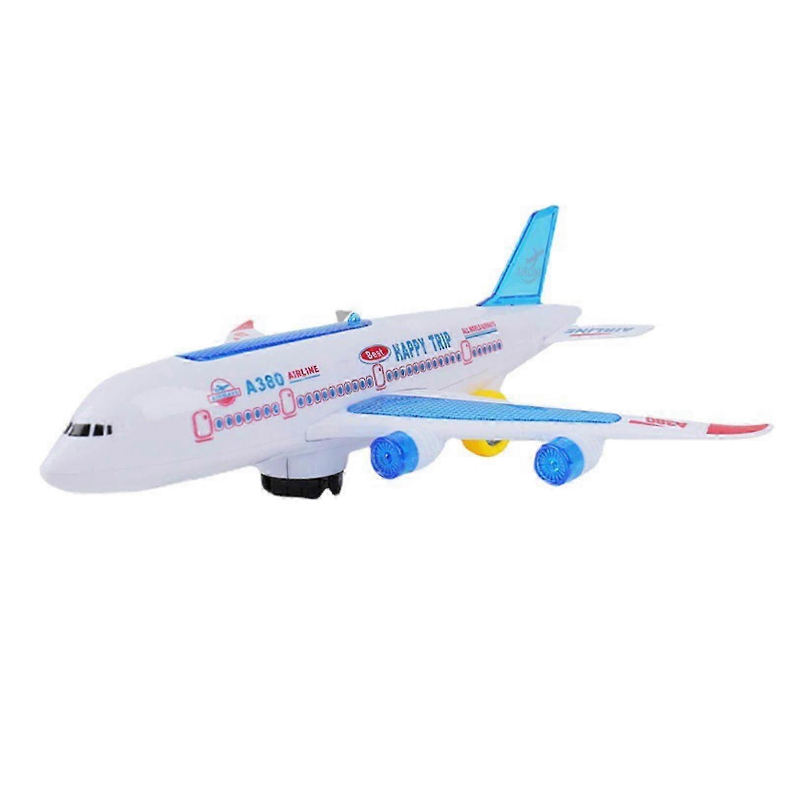 Universal Passenger Airplane Toy with Music & Lights - Illuminated Airbus Model Assembly Flight Toy for Kids