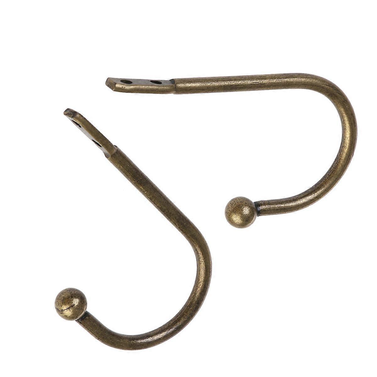 Stylish Antique Brass Hanging Hook For Coats And Hats Suitable For Various Occasions 2Pack