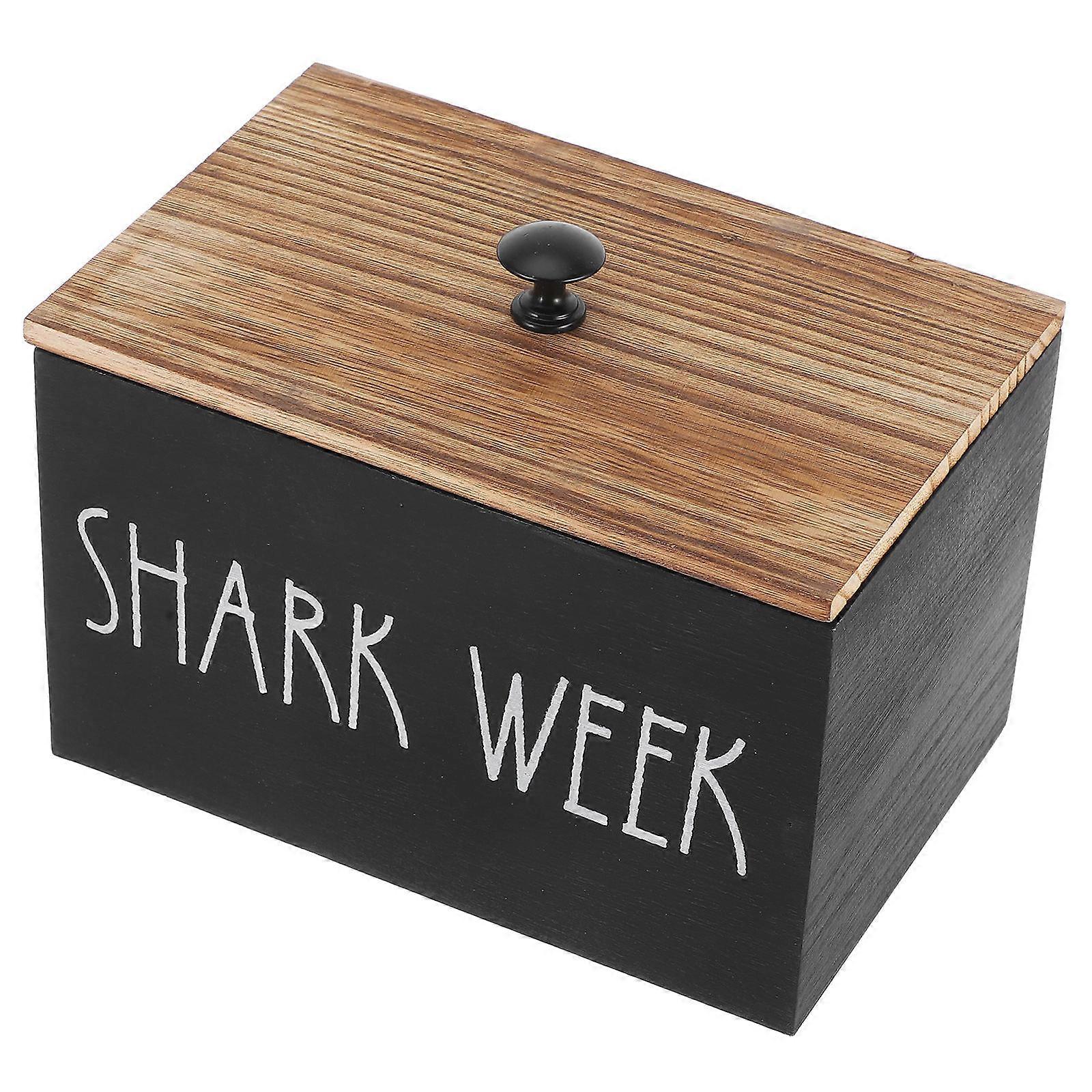 Black Wood Garlic Keeper for Storage and Versatile with Dust Moisture Protection 7.5 x 4.5 x 6 inches