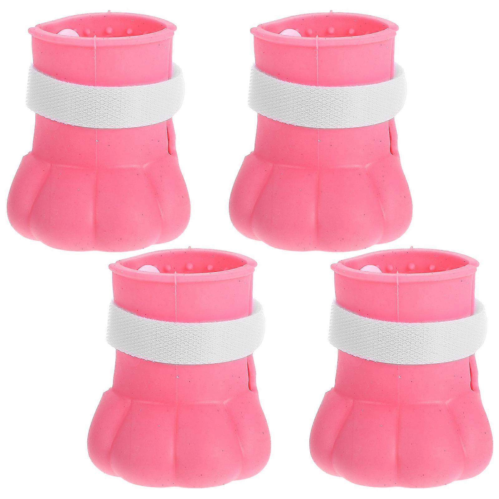 Silicone Cat Booties 4pcs Anti-scratch Design For Administration 5x4cm