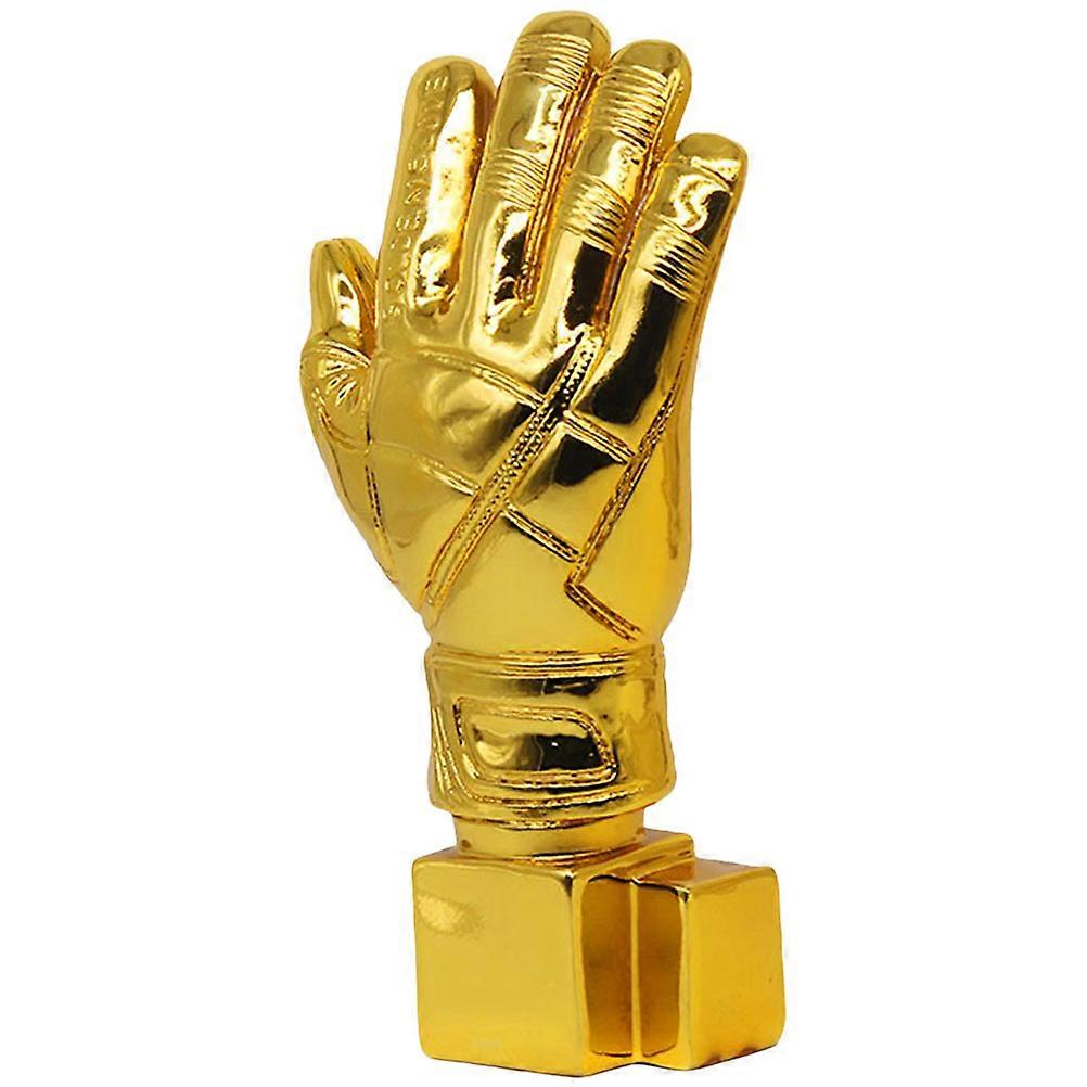 Wear Resistant Trophy Decor For Soccer Competitions Designed For Goalkeepers In Golden Color 1Pack