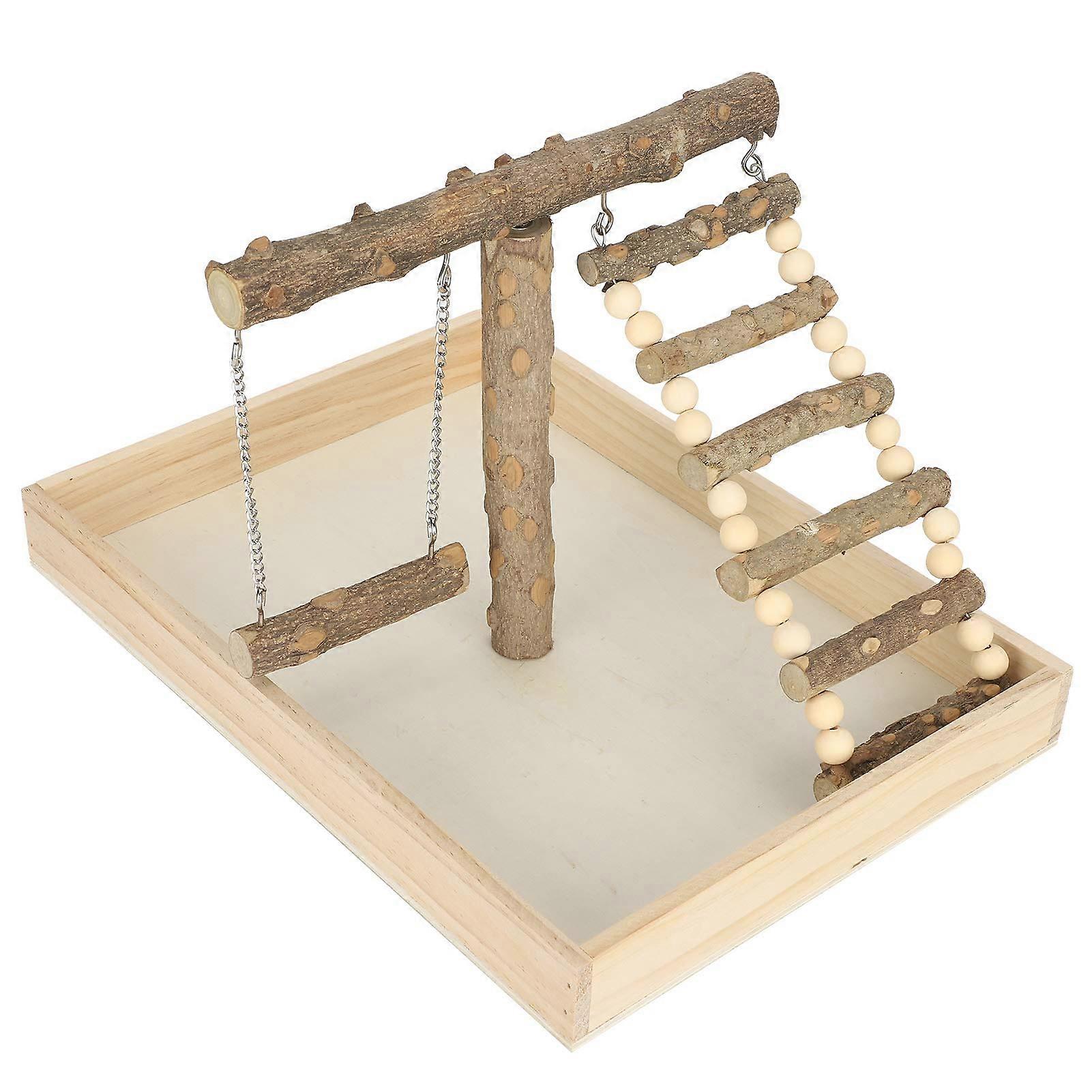 Holzvogel Barsch Ständer Natural Play Standing Rack for Large Base Pet Birds and Small Birds Laying Eggs