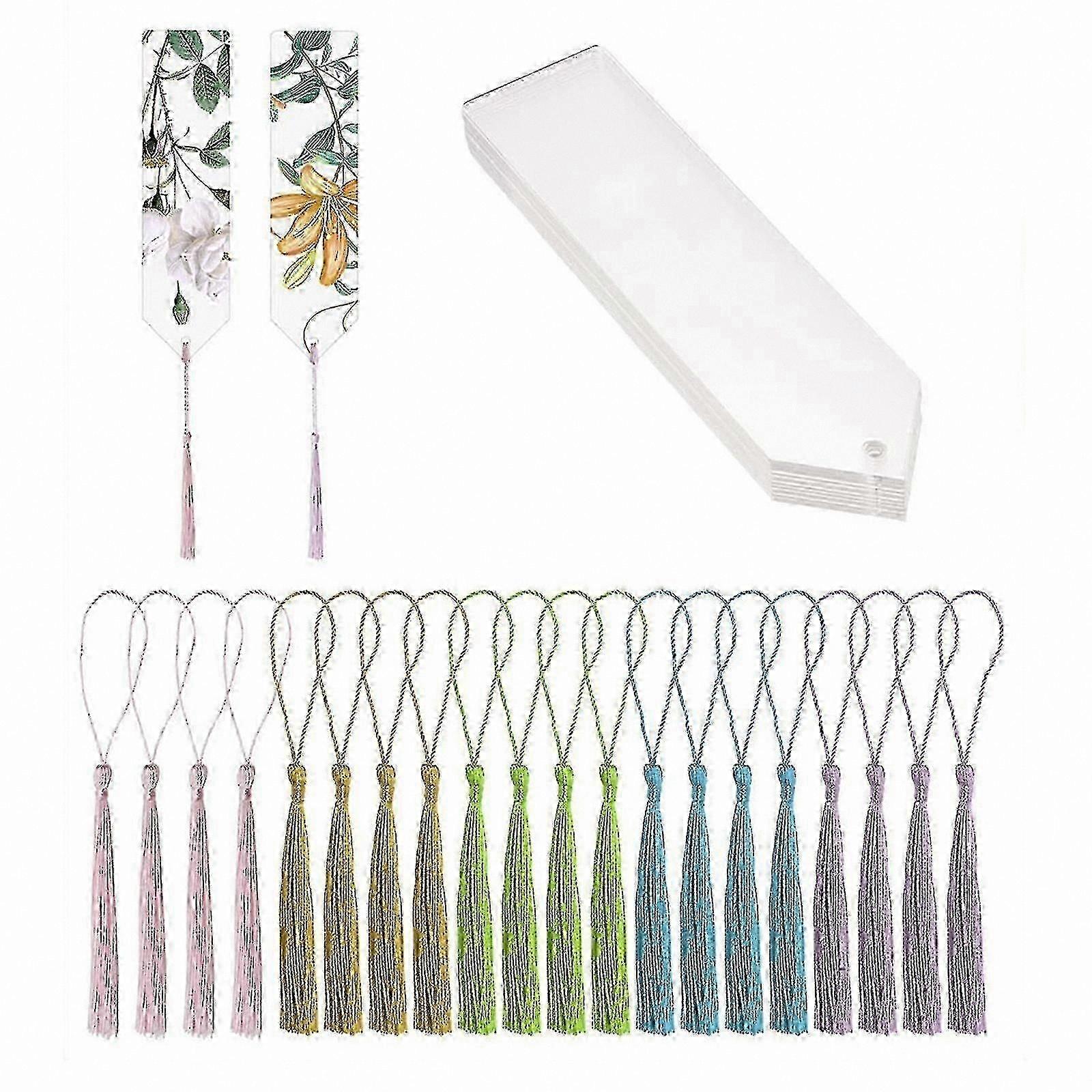 Customizable Acrylic Bookmarks Unfinished for DIY Crafting and Painting Projects