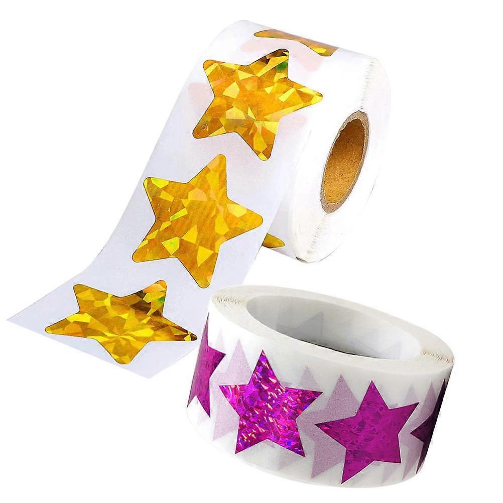 Self-Adhesive Seal Stickers for Gifts and Crafts 2 Rolls Assorted Color