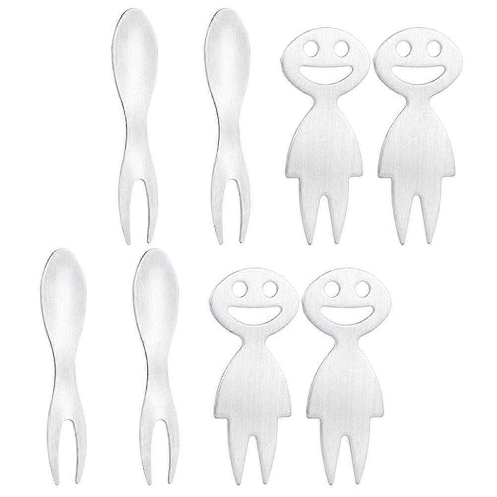Sturdy Stainless Steel Corn Holders with Ergonomic Handles for Grilling and Home Use 8pcs