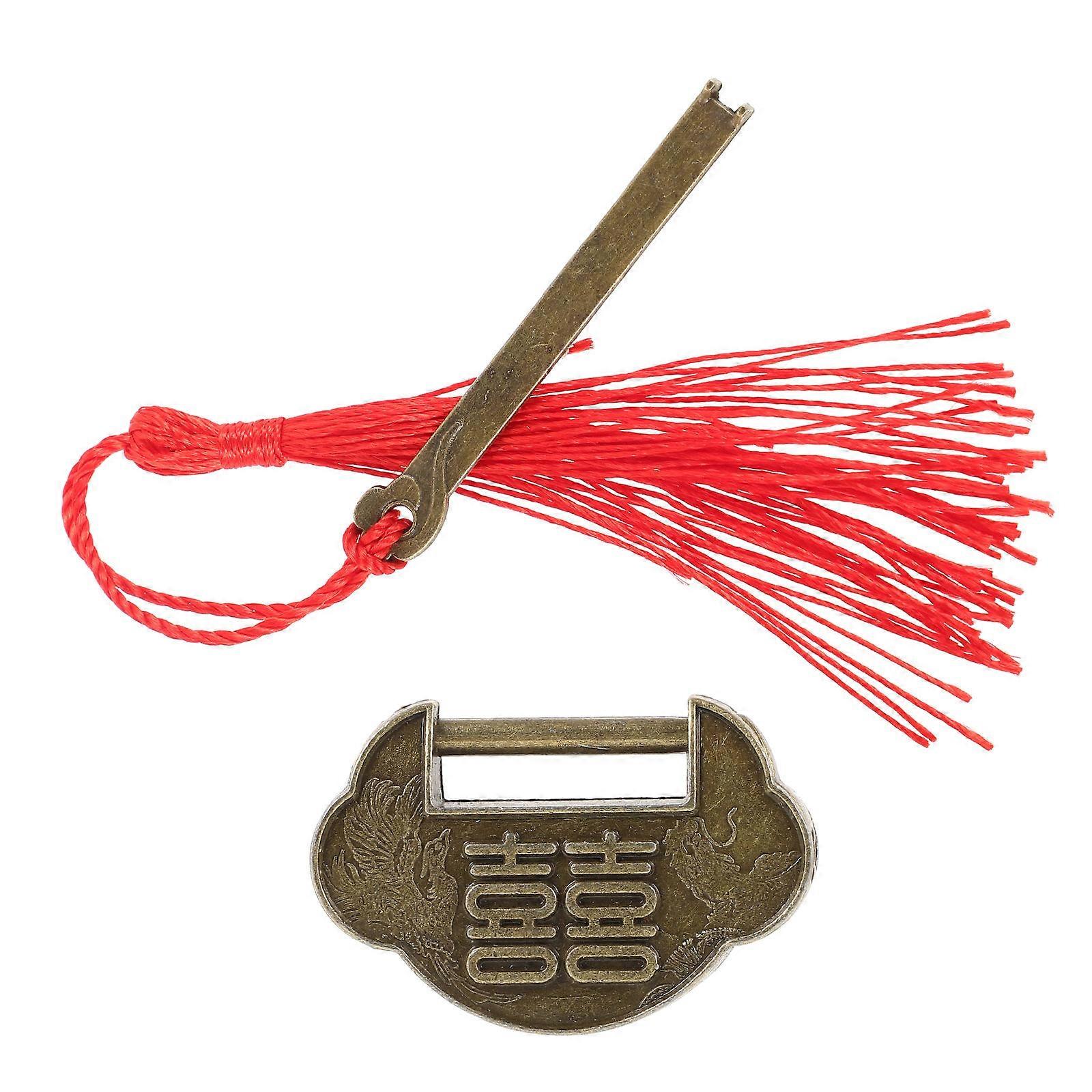 Mini Antique Padlock Retro Copper Latch for Jewelry Boxes Cabinets Closets Lightweight Durable Lock for Home Decor Security