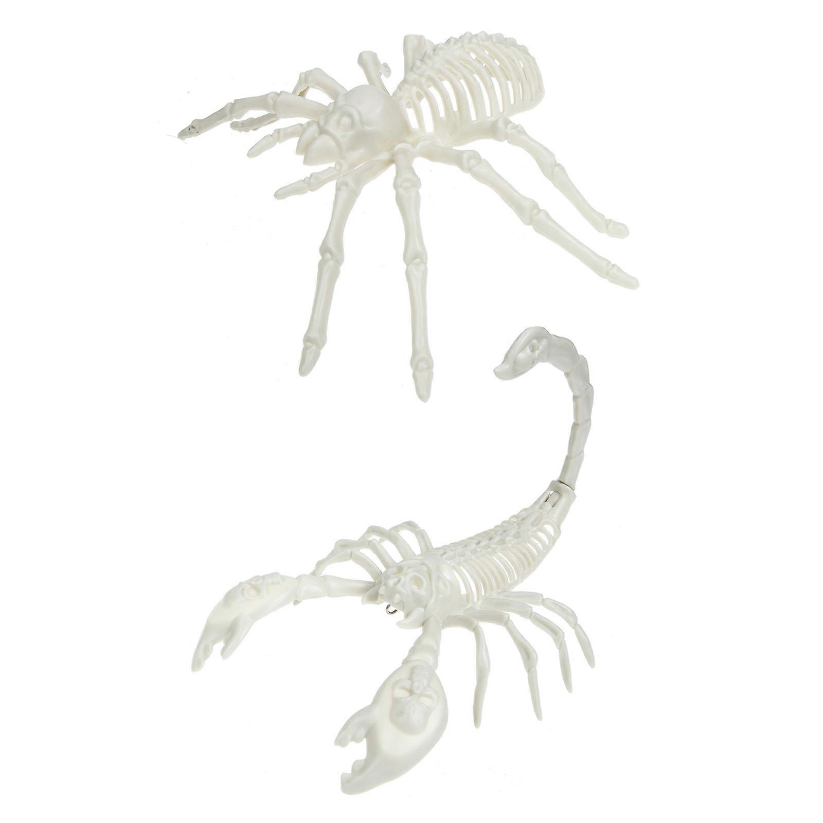 Realistic Scorpion And Spider Shape Models Halloween Party Decoration 21x14x7 Cm And 19x12x13 Cm 2Pcs For