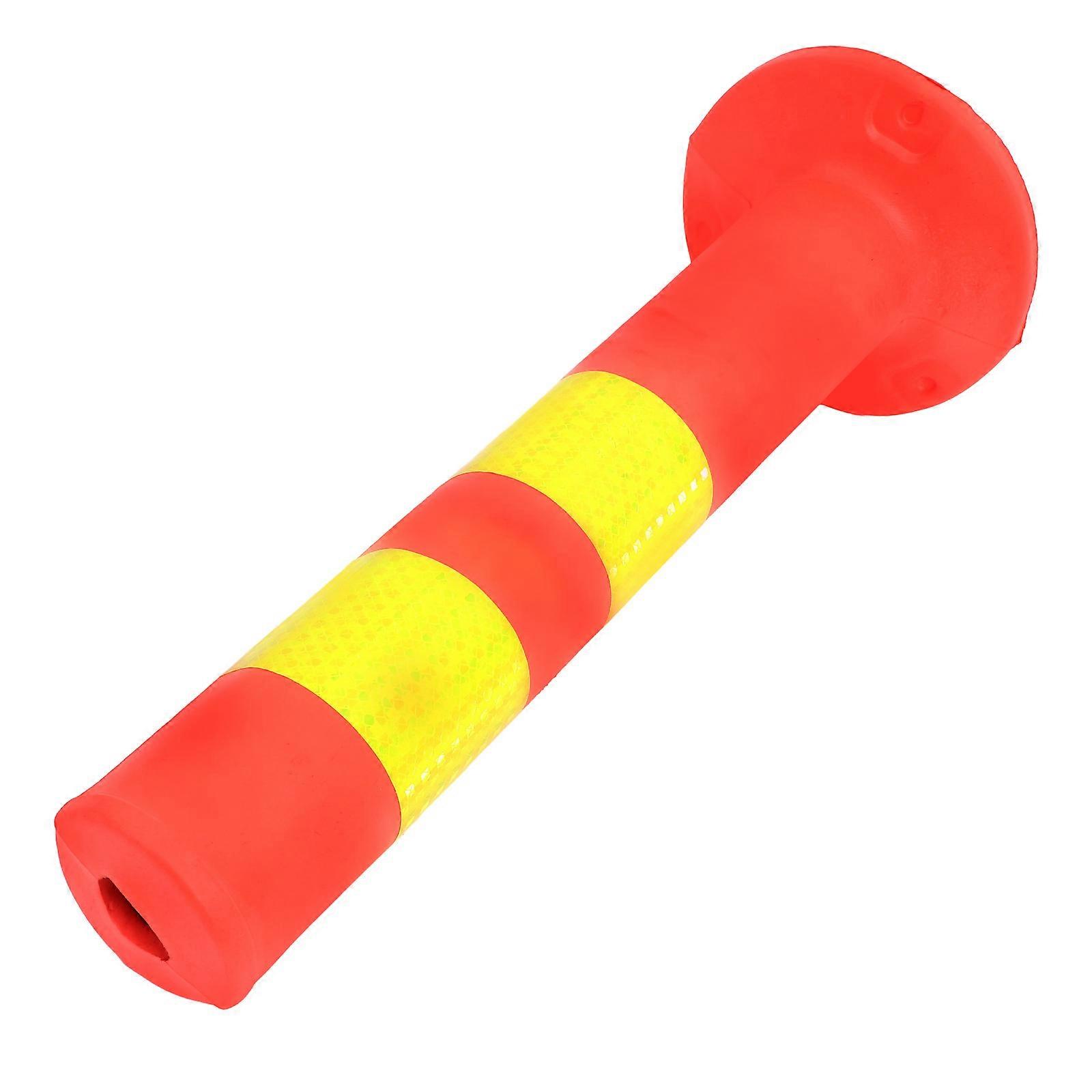 Impact Resistant Traffic Delineator Post, PU Safety Cone Barrier for Driveway Parking and Vehicle Collision Protection