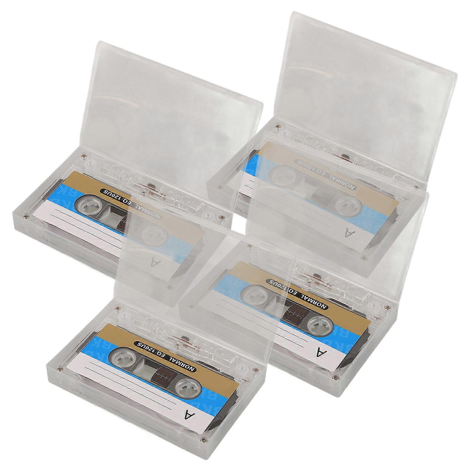 Audio Recording Blank Cassettes 4Pcs Perfect For Voice Recordings Used By DIY Enthusiasts And Party Organizers