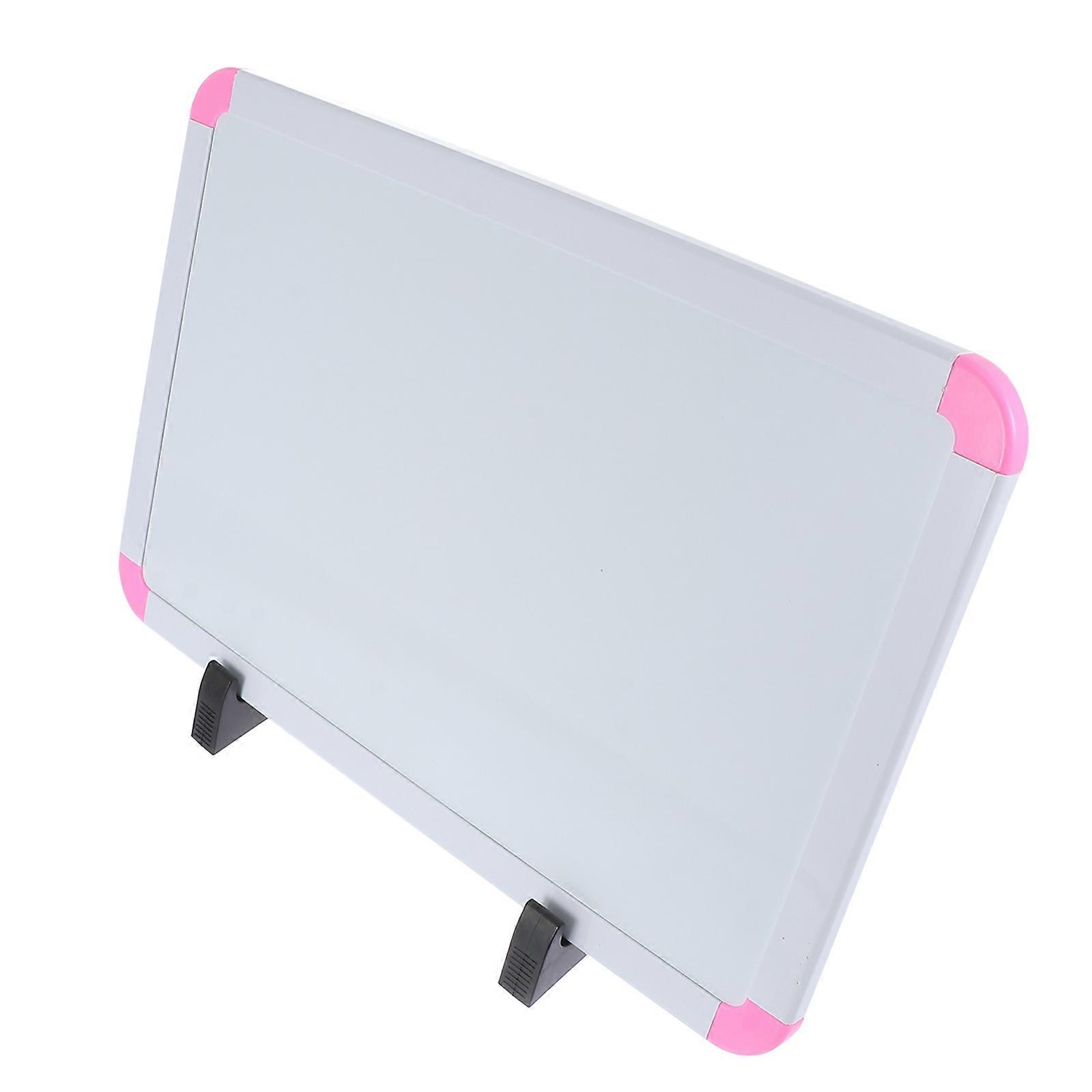 Double-Sided Writing Board For Home Use Education Pink Plastic Features 1Set