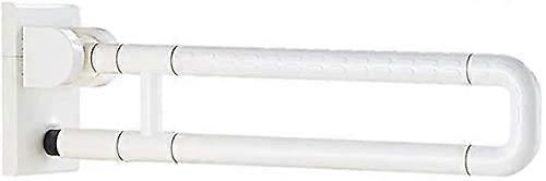 Foldable safety grab bar with nylonplastic surface, stainless steel toilet rail for disabled.