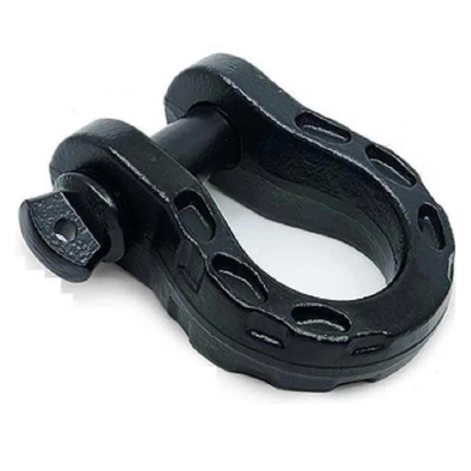 3/4" U-Type Shackle 22mm Heavy Duty Tow Hook for Cross Country ATV UTV 11,000 lb Capacity Black
