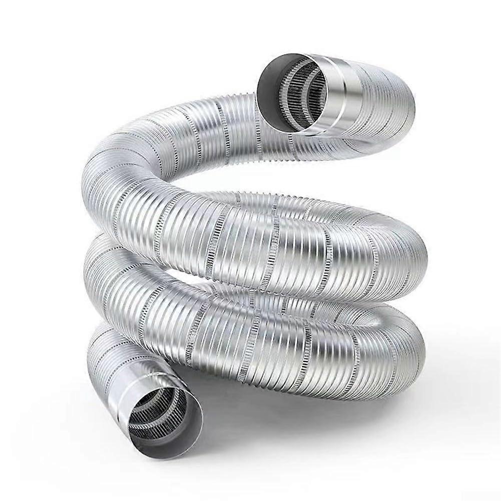 Flexible Stainless Steel Chimney Pipe Telescoping 0.65–1.5 m, 50 mm Diameter, For Gas Water Heaters, Camping Tents