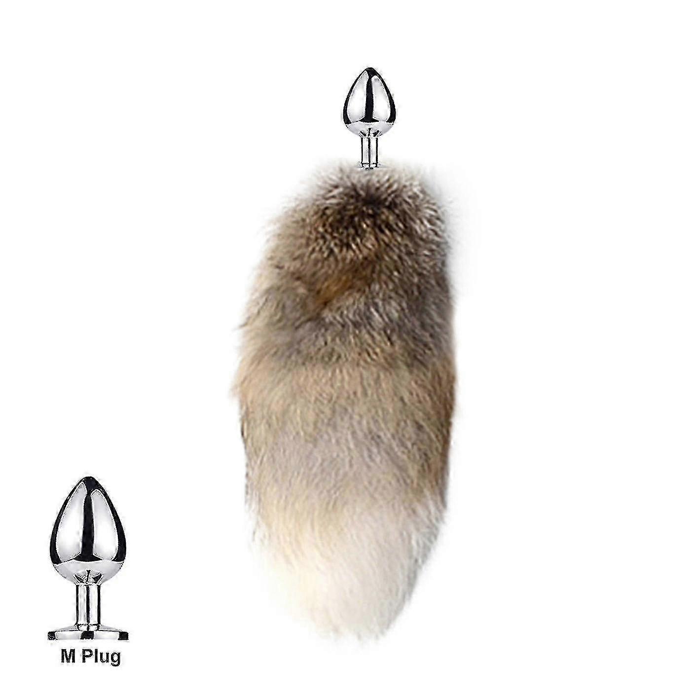 Tail Plug-in Fox Tail Cat Small Props Real Hair Small Tail Detachable Dog Playing Sp